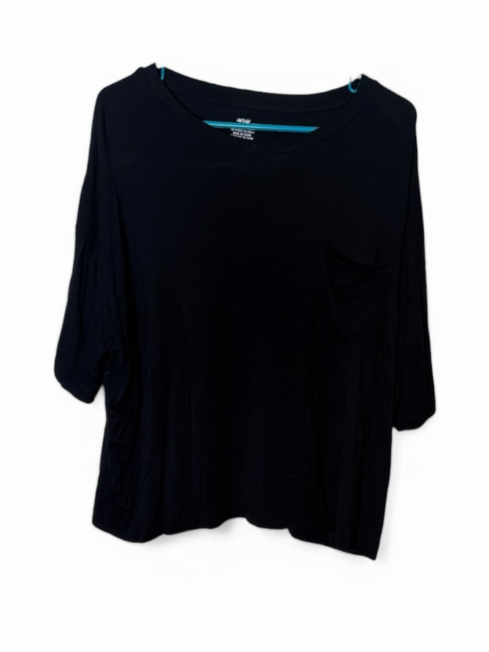 Black Short Sleeve Pocket Tee